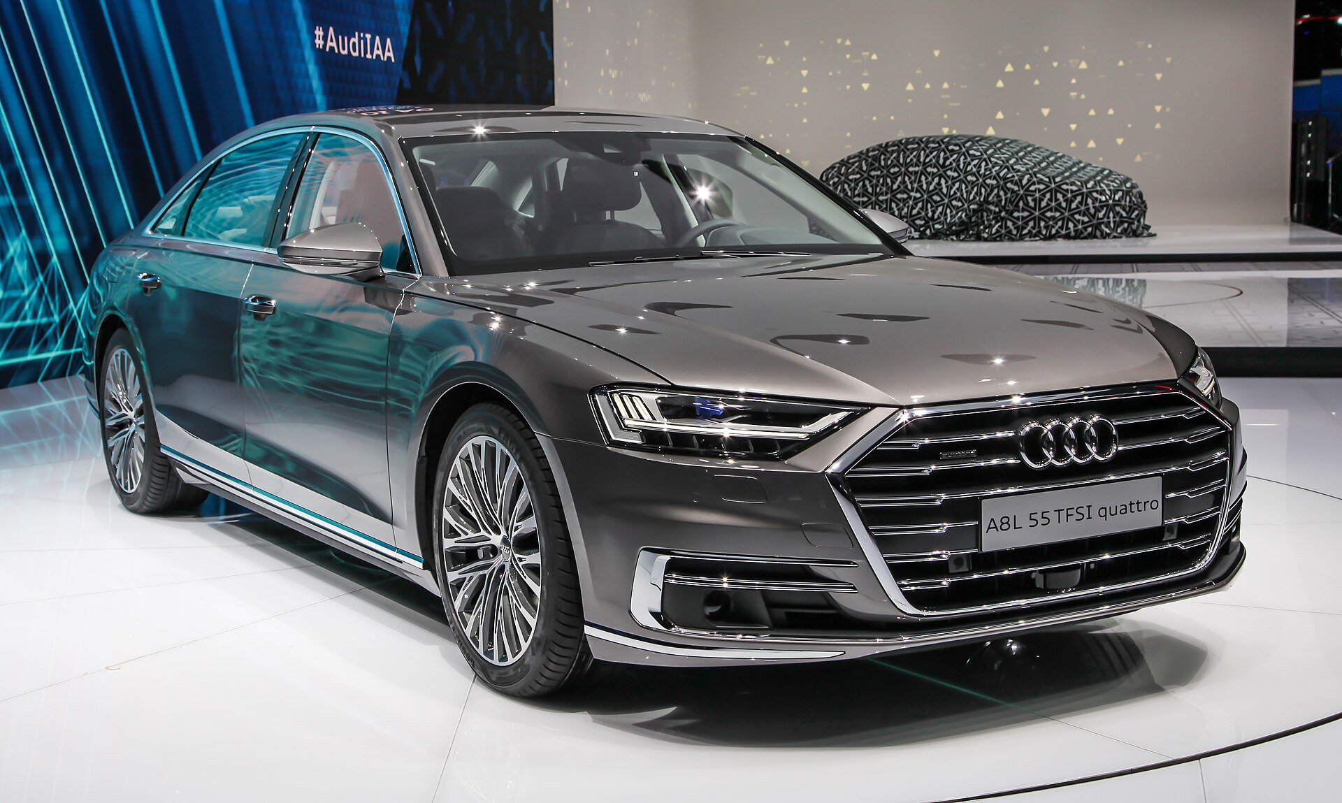 Intérieur Audi A8, sellerie claire