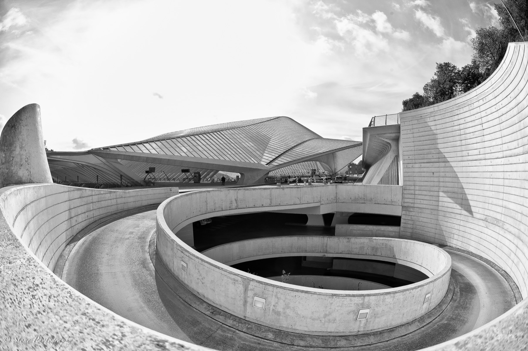 Gare de Liège-Guillemins, structure en verre